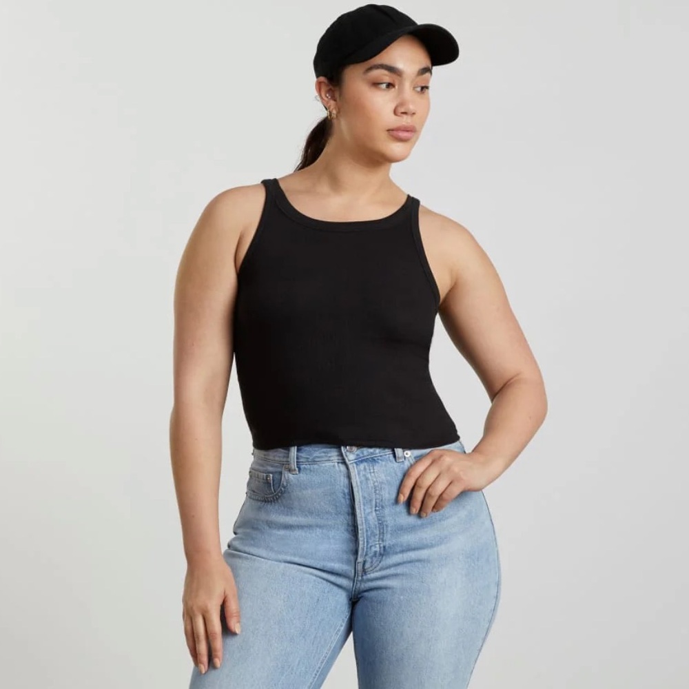 Everlane Pima Cotton Micro-Rib Short Tank Trio